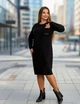 Елегантна жіноча сукня SOLINNA Н-512 турецька Ангора люкс Чорний, 52 - зображення 2