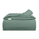 Плед покрывало COSAS Ashmint Waffle Weave 75x95 см Зеленый - изображение 1