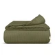 Плед покрывало косичка COSAS Avocado Knitted Braid 75x95 см Зеленый - изображение 1
