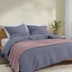 Плед покрывало COSAS Floral Waffle Weave 75x95 см Лиловый - изображение 3