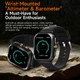 Мужские Умные Часы Uwatch Nano Nylon Черные Стальные Gps Bluetooth 5.0 (375374) - изображение 6