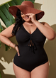 Женский слитный купальник FS Noosa 4XL/58-60 Черный (8697) - изображение 1