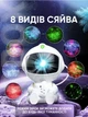 Ночник проектор Астронавт Космонавт Astronaut лазерный детский светильник звездного неба галактики звездное небо с пультом (сидячий) белый с желтым - изображение 2