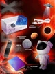 Ночник проектор Астронавт Космонавт Astronaut лазерный детский светильник звездного неба галактики звездное небо с пультом (стоячий) белый с оранжевым - изображение 9