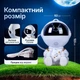 Нічник проектор космонавт зіркового неба дитячий лазерний світильник з проекцією нічного неба та зірок галактика з пультом сидячий Білий - зображення 4