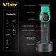 Триммер для стрижки VGR V885T Зеленый с BLDC мотором LED-дисплеем 4 насадки - изображение 5