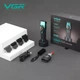 Триммер для стрижки VGR V885T Зеленый с BLDC мотором LED-дисплеем 4 насадки - изображение 6