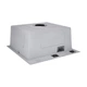 Мийка для кухні 50*50 см інтегрована Lidz Handmade H5050HB Decor Black PVD Honeycomb 2,5/0,5 мм LDH5050BDECPVD48369 - зображення 5