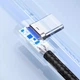 Кабель USB на Type-C Г-подібний UGREEN US176 Right Angle (1m, 3A). Gray - зображення 7