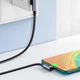 Кабель USB на Type-C Г-подібний UGREEN US176 Right Angle (1m, 3A). Gray - зображення 8