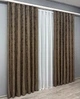 Комплект готовых штор VR-Textil Жаккард Sultan YL № 1203ш Коричневый 150х270 см 2 шт (33-0030) - изображение 4