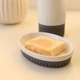 Мыльница MBM HOME "Stockholm" BA-45 WHITE/GRAY белая/серая - изображение 3