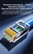 Роз'єм конектор UGREEN Ethernet RJ45 Cat6 наскрізний UTP 10 шт (NW171) - зображення 2