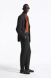 Штани чоловічі лляні COS tapered linen trousers 1228121001 46 Чорний - зображення 3