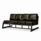 Диван металлический AVVS Атлас уличный 206 см лофт экокожа коричневый - изображение 1