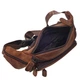 Мужская кожаная поясная сумка BUFFALO BAGS M8879Q коричневый нубук - изображение 6