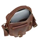 Мужская кожаная сумка через плечо BUFFALO BAGS 6232B коричневый нубук - изображение 7