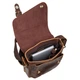 Мужская кожаная сумка через плечо BUFFALO BAGS 6228C светло-коричневый нубук - изображение 7