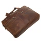 Портфель мягкий кожаный BUFFALO BAGS M2019R коричневый нубук - изображение 7