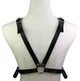 Портупея женская на грудь из искусственной кожи серая Womens PU Harness Caged Bra - изображение 4