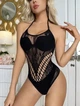 Боді сітка з візерунком троянди чорного кольору Cindylove Cindy розміри S/M/L - зображення 1