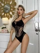 Боді сітка з візерунком троянди чорного кольору Cindylove Cindy розміри S/M/L - зображення 5