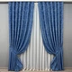 Комплект готовых штор VR-Textil Жаккард Sultan XO № 1149ш Синий 100х270 см 2 шт (31-475) - изображение 2