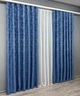 Комплект готовых штор VR-Textil Жаккард Sultan XO № 1149ш Синий 100х270 см 2 шт (31-475) - изображение 4