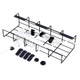 Organizer na kable Orion 568037 pod blat biurka Metalowy Czarny (5904316472368) - obraz 2