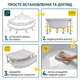 Ванна акрилова Insana Tuanа кутова асиметрична 170×100 см права ноги та передня панель глибина 45см глибока - изображение 7
