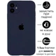Чехол Silicone Premium case с защитой камеры для iPhone 11 Full Camera Protective dark blue 9544 - изображение 1