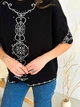Жіноча вишиванка з орнаментом ARTKNIT S-M Чорний (ak35117) - изображение 4