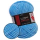 Плюшевая пряжа Premium Yarn Baby Love, Голубой №327, 100% полиэстер, 100г/120м, для вязания игрушек, детской одежды, пледов, амигуруми - изображение 1