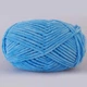 Плюшевая пряжа Premium Yarn Baby Love, Голубой №327, 100% полиэстер, 100г/120м, для вязания игрушек, детской одежды, пледов, амигуруми - изображение 3