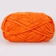 Плюшевая пряжа Premium Yarn Baby Love, Оранж №316, 100% полиэстер, 100г/120м, для вязания игрушек, детской одежды, пледов, амигуруми - изображение 3