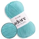 Пряжа акрилова YarnArt Adore (ЯрнАрт Адор) №342 Світла бірюза - антипілінг, 100 г / 280 м, для одягу, пледів, іграшок, в'язання спицями та гачком - зображення 1