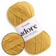 Пряжа акрилова YarnArt Adore (ЯрнАрт Адор) №334 Жовтий - антипілінг, 100 г / 280 м, для одягу, пледів, іграшок, в'язання спицями та гачком - зображення 1