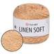 Пряжа YarnArt Linen soft, Латте №7305, 100 г 272 м- нить лен, вискоза, хлопок для вязания - изображение 1