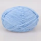 Пряжа Milk Cotton Голубой №54, хлопок с молочным акрилом для вязания, мягкая детская пряжа 50г/100м для вязания игрушек и одежды - изображение 3
