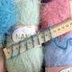 Nako Paris, Білий №208, фантазійна пряжа з довгим ворсом, 100 г / 245 м, 40% преміум акрил / 60% поліамід, для одягу, аксесуарів і декору - зображення 2