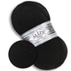 Alize Tig Super Lana, Черный №60 - тонкая пряжа 100 г / 570 м, 25% шерсть, 75% акрил, для свитеров, шарфов, шапок, Супер Лана Тиг - изображение 1