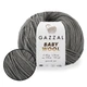 Gazzal Baby Wool, Стальной №818 – мягкая полушерстяная пряжа с кашемиром, 50 г / 175 м, для детских и взрослых шапок и свитеров, Газал Беби Вул - изображение 1