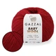 Gazzal Baby Wool, Бордо №816– мягкая полушерстяная пряжа с кашемиром, 50 г / 175 м, для детских и взрослых шапок, шарфов и свитеров, Газал Беби Вул - изображение 1