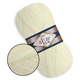 Alize Angora Real 40, Крем №01 - тонкая полушерстяная пряжа 100 г / 430 м, 40% шерсть / 60% акрил, для шапок, снудов, кардиганов - изображение 1