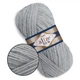 Alize Angora Real 40, Серый №21 - тонкая полушерстяная пряжа 100 г / 430 м, 40% шерсть / 60% акрил, для шапок, снудов, кардиганов - изображение 1