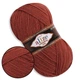 Alize Fine LanaGold, Терракот №36 - полушерстяная пряжа Ализе ЛанаГолд Файн 100 г / 390 м, 49% шерсть / 51% акрил, для тёплых изделий - изображение 1