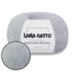 Lana Gatto Mohair Royal, Світло-сірий №9368 - італійська пряжа кід мохер з нейлоном, 25г / 215м, тонка, для павутинок, ажурних виробів, светрів - зображення 1