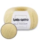 Lana Gatto Silk Mohair, Ванильный крем №30792 - премиальная тонкая пряжа, суперкидмохер с шелком, 25 г / 212 м, для вязания свитеров, шапок, шарфов - изображение 1