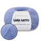 Lana Gatto Silk Mohair Lux, Блакитний №8480 - пряжа, суперкідмохер з шовком і люрексом, тонка, 25 г / 210 м, для в'язання светрів-павутинок - зображення 1