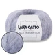Lana Gatto Silk Mohair Lux, Серая жемчужина №6033 - пряжа, суперкидмохер с шелком и люрексом, тонкая, 25 г / 210 м, для вязания свитеров-паутинок - изображение 1